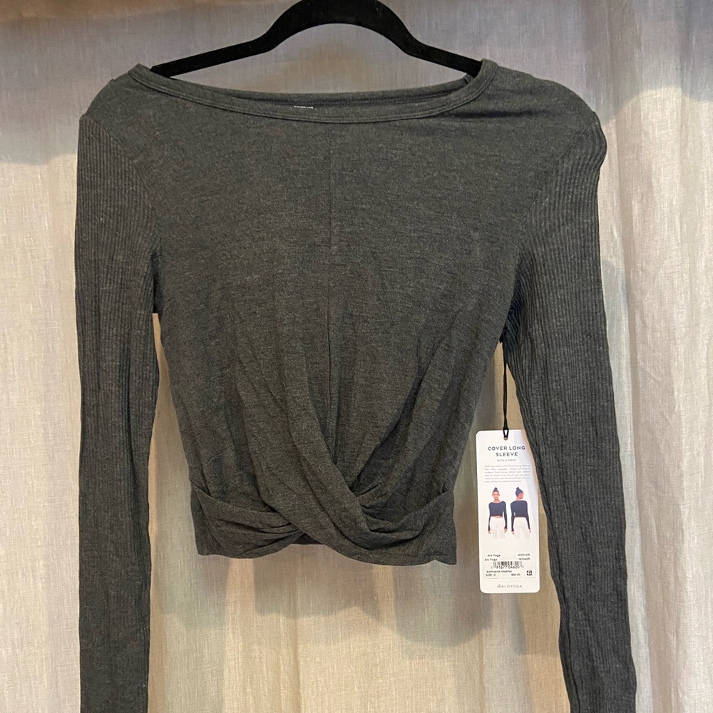 Long Sleeve Alo Yoga Crop Tee